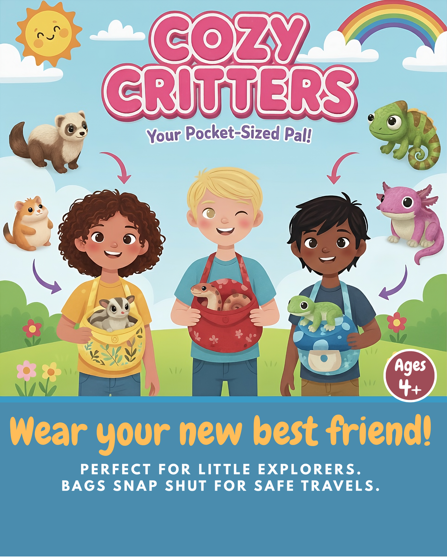 Cozy Critters – 3D Printed Articulated Animal with Bonding Bag