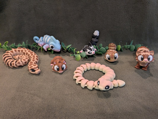 Adorable 3D Printed Articulated Animals – Perfect Fidget Toys & Gifts!