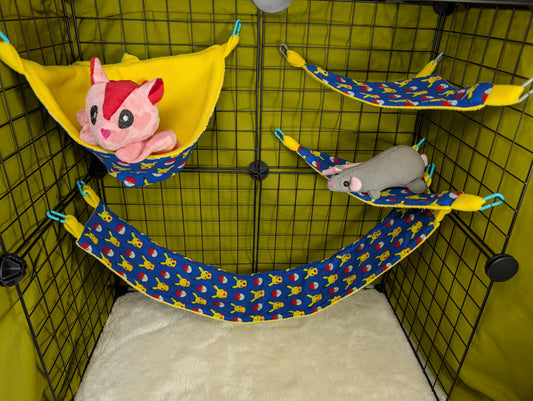 4-Piece Pikachu Pokémon Cage Set