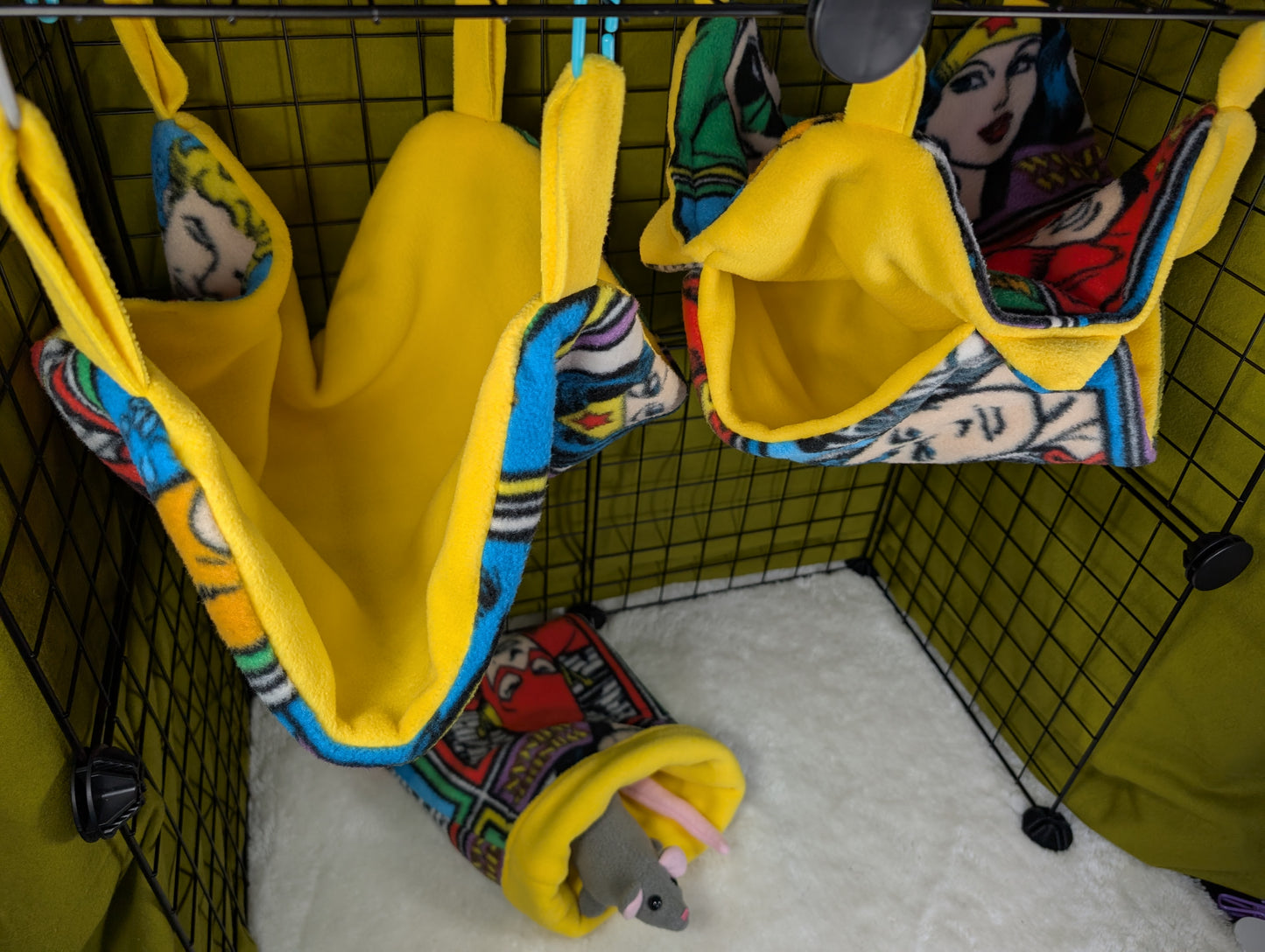 DC Comics 3-Piece Cage Set for Small Mammals